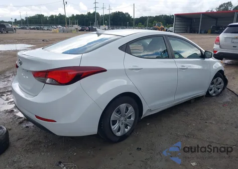 2016 Hyundai Elantra Se from USA, damaged, VIN 5NPDH4AE5GH719852